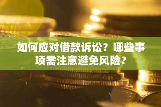 北京如何应对借款诉讼？哪些事项需注意避免风险？