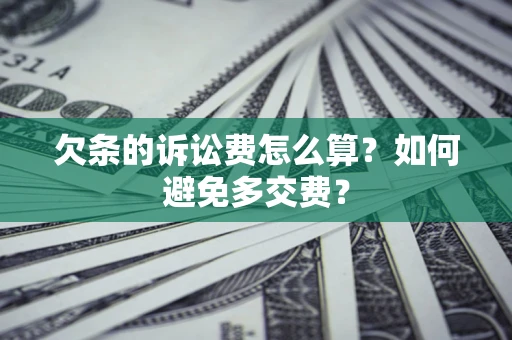 北京欠条的诉讼费怎么算？如何避免多交费？