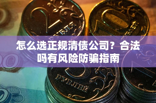北京怎么选正规清债公司？合法吗有风险防骗指南